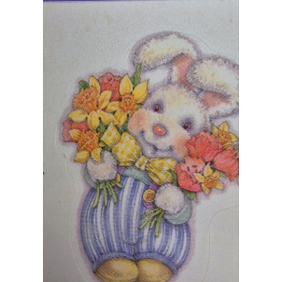 Hallmark Vintage Easter Bunny Sticker Sheets 4 Pack 7LW7294 Multicolor - Picture 3 of 6